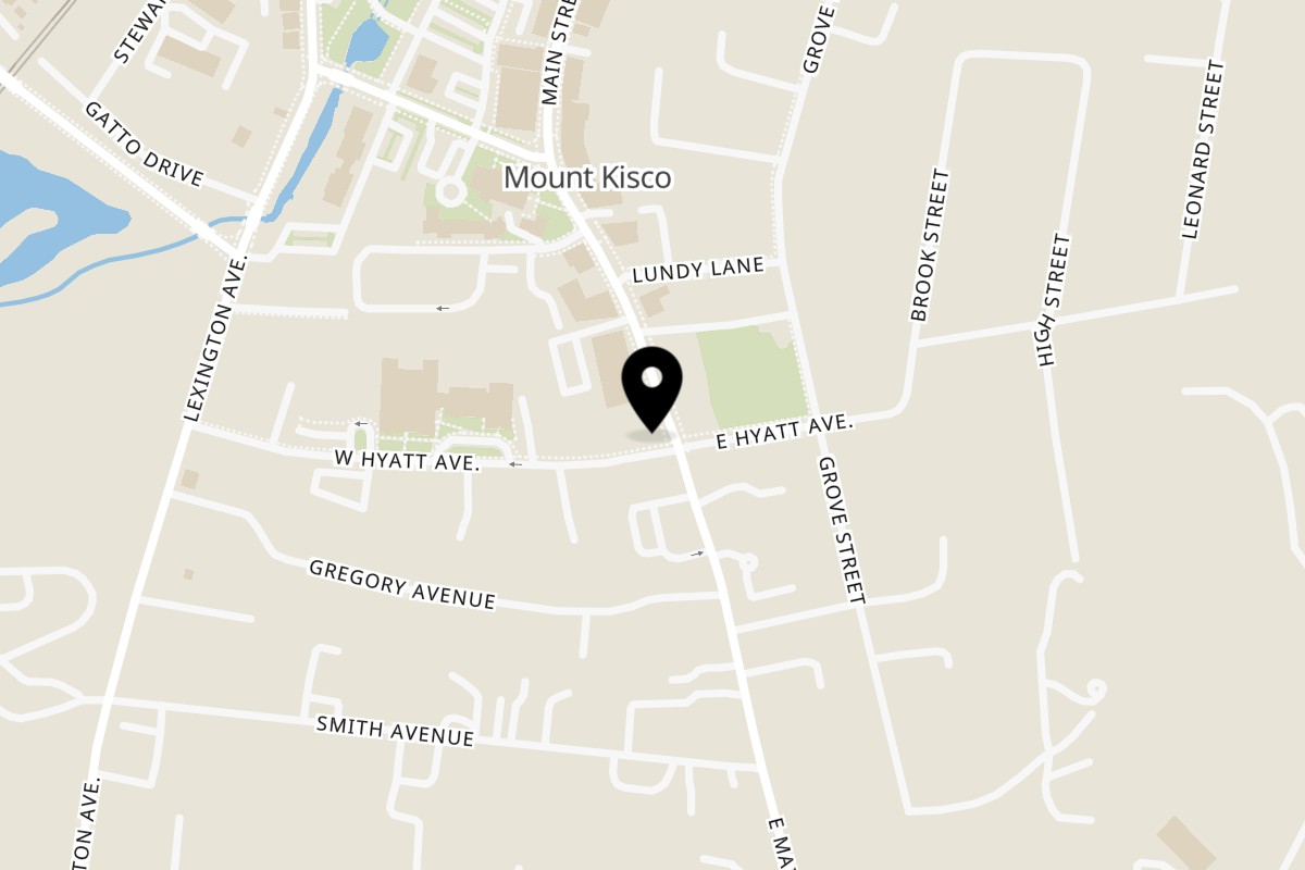 Map showing the location of Miraggio's Pizza & Pasta on 236 E Main St in Mt Kisco